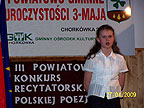 III Powiatowy Konkurs Recytatorski Polskiej Poezji Patriotycznej 2009 - Aleksandra Szajna